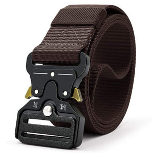 Tactical Belt Nylon Army Belt New Men's Military Multifunction Buckle Outdoor Sports Hook Belt 125/135cm Wide3.8cm