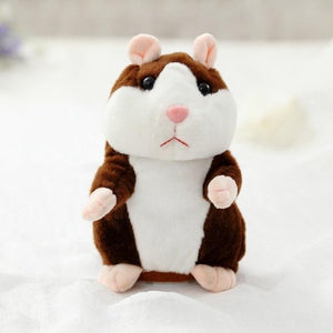 Planet Gates Brown 16cm Lovely Talking Hamster Speak Talk Sound Record Repeat Stuffed Plush Animal Kawaii Hamster Toys