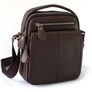 Planet Gates Brown / 18x6x21cm Leather Men Bag Cowhide Shoulder Fashion Men Messenger Bags Crossbody Bags Handbags Brown Men's Travel Bag