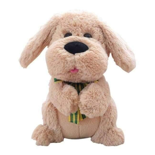 Planet Gates Brown 1PCS 28CM Electrical Peek A Boo Dog Plush Stuffed Animals Singing Baby Music Toys Ears Flaping Move Interactive Doll Kids Gifts
