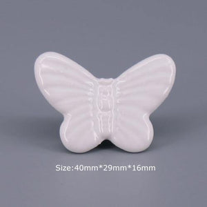 1x Classic White  Porcelain/Ceramic Drawer Pull Knob Cabinet Cupboard Door Handle Knob