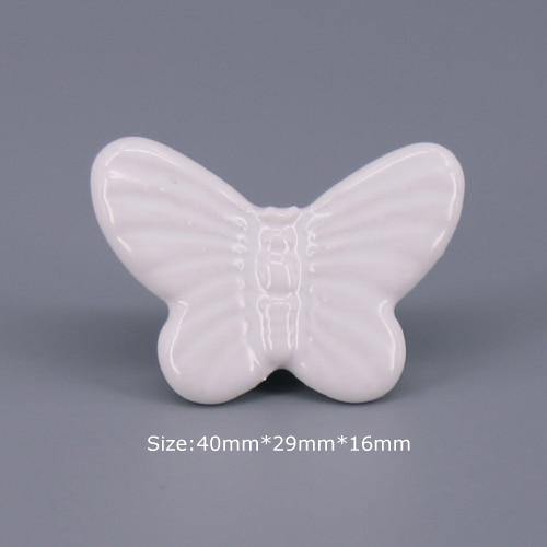 1x Classic White  Porcelain/Ceramic Drawer Pull Knob Cabinet Cupboard Door Handle Knob