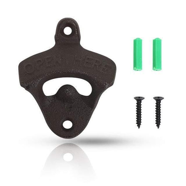 Cast Iron Vintage Bottle Opener Wall Mounted Wine Soda Opener Tools Bar Beer Openers Accessories Home Kitchen Party Supplies