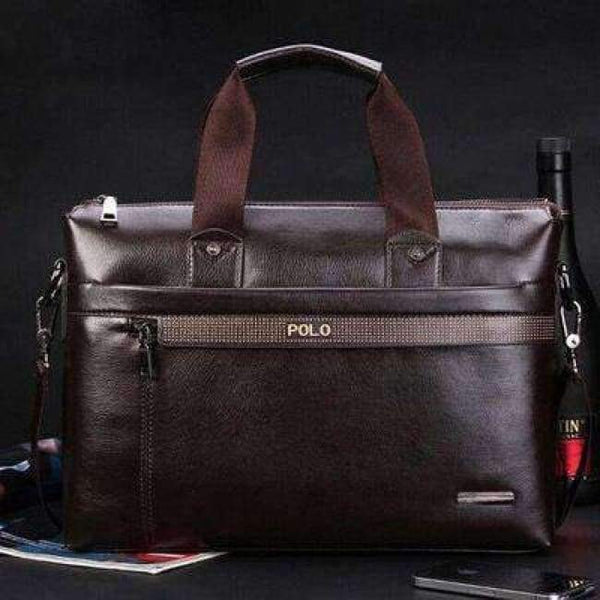 Planet Gates brown 2017 Men Casual Briefcase Business Shoulder Top Leather Bag Men Messenger Bags Computer Laptop Handbag Bag Men's Travel Bags