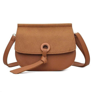 Shoulder Bag New High Quality Leather Fashion Small Scrub Flap Pocket Crossbody Coin Phone Bag