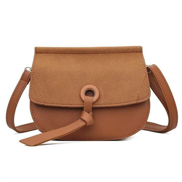 Shoulder Bag New High Quality Leather Fashion Small Scrub Flap Pocket Crossbody Coin Phone Bag