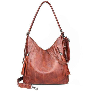 Quality Soft Leather Tassel Casual Handbag Women's Handbag Shoulder Bag Large Capacity Handbag