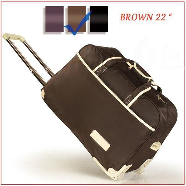 Planet Gates Brown 22 Trolley Luggage Rolling Suitcase Brand Casual Thickening Rolling Case Travel Bag on Wheels Luggage Suitcase