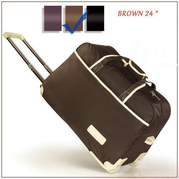 Planet Gates Brown 24 Trolley Luggage Rolling Suitcase Brand Casual Thickening Rolling Case Travel Bag on Wheels Luggage Suitcase