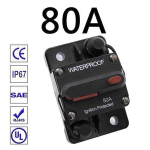 Planet Gates Brown 30A 40A 50A 60A 70A 80A 100A 120A 150A 200A 250A 300A AMP Circuit Breaker Fuse Reset 12-48V DC Car Boat Auto Waterproof