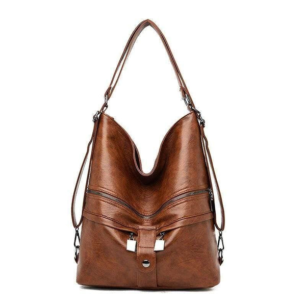 Leather Multifunction Women Bags Fashion Female Large Capacity School Bag Women Shoulder Bags