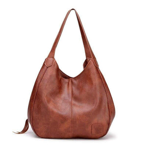 Vintage Handbags for Women PU Leather Shoulder Bag Female Crossbody Hobos Bag Ladies Tote