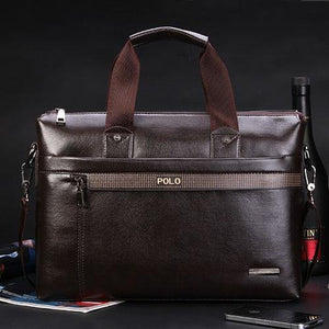 Planet Gates Brown / 38x29x6cm Men messenger bags fashion leather bag men briefcase designer handbags high quality famous brand business men bag