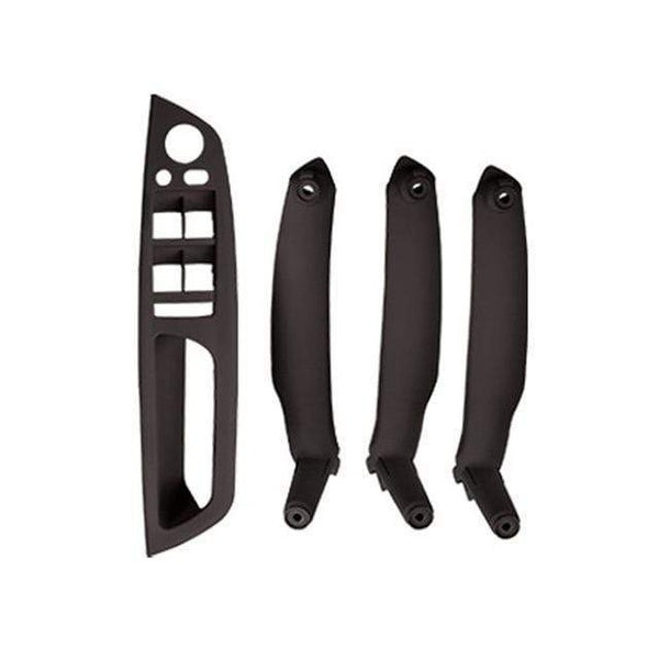 Planet Gates Brown 4 Pcs Armrest Car Left Front Driver's Seat LHD Interior Door Handle Inner Panel Pull Trim Cover for BMW E70 E71 E72 X5 X6 2007-2014