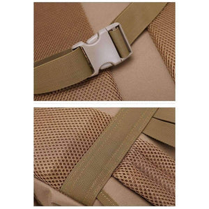 Planet Gates BROWN / 50 - 70L Military Tactical Backpack Army Molle Waterproof Sports Bag Climbing Rucksack for Outdoor Hiking Camping Hunting Backpacks