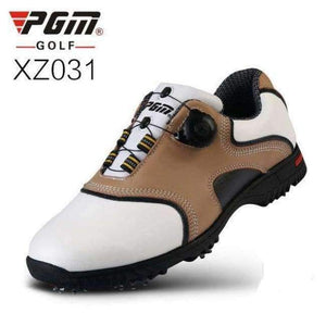 Planet Gates Hnědá / 6.5 Golfové boty Pánské První Vrstva Kožené Aktivní Nehty Automatické Otáčení Tkaničky Voděodolné Super Fiber Fabric Golfové Tenisky