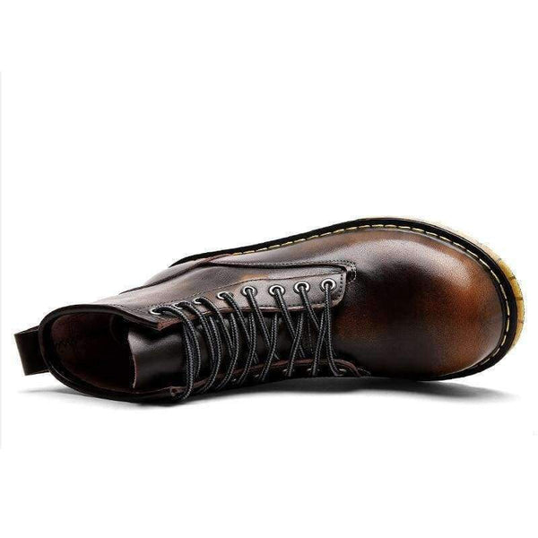 Planet Gates brown / 6.5 Vancat High Quality Genuine leather Autumn Men Boots Winter Waterproof Ankle Boots  Martin Boots Outdoor Working Boots Men Shoes