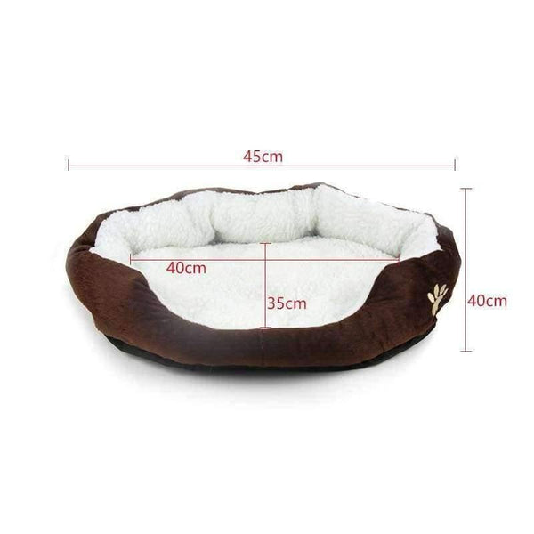 Planet Gates brown / 60x50cm Dog Bed Mats Sofa Kennels Doggy Warm House Winter Cat Pet Sleeping Bed House for Puppy Small Dog Blanket Cushion Basket Supplies