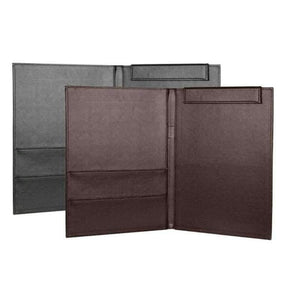 Planet Gates Brown A4 Office School Supplies Notebooks Writing Pads Clipboard PU Leather Business Financial School Plastic With Internal Bag Black