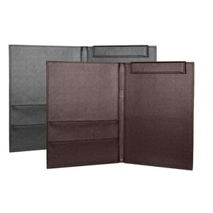 Planet Gates Brown A4 Office School Supplies Notebooks Writing Pads Clipboard PU Leather Business Financial School Plastic With Internal Bag Black