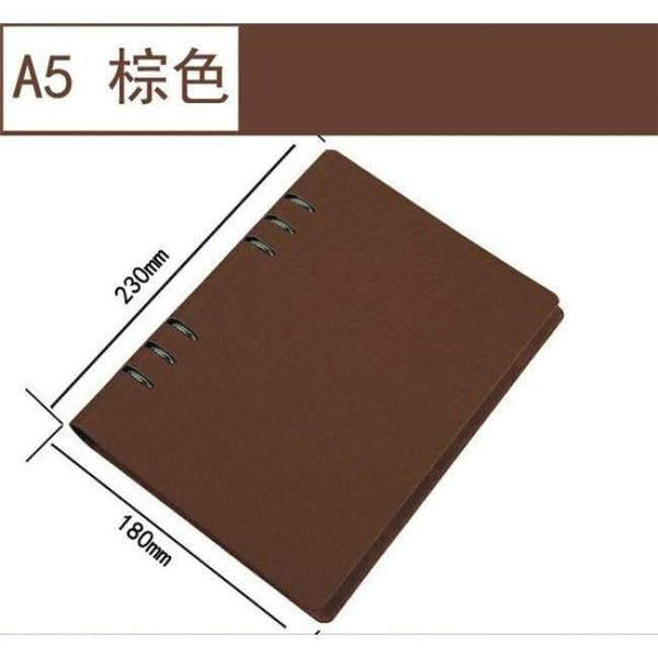 Planet Gates brown / A5 A5 Dokibook Spiral Notebook Leather Cover Organizer Writing Pads LOGO Customized Notebooks And Agenda Planner Journal Book