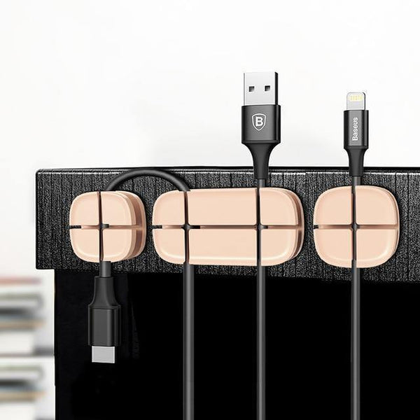 Planet Gates Brown Baseus Mobile Phone Cable Clip For Car Desktop Tidy Charger Cable Organizer For Data Cable Digital Wire Charging Cable Winder