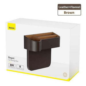 Baseus Universal Leather Car Organizer Auto Seat Gap Storage Box For Pocket Organizer Wallet Cigarette Keys Phone Holders