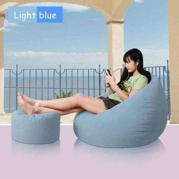 Planet Gates Brown Bean Bag Chair Cover For Livingroom Bedroom Balcony Tatami Single Window Air Beanbag Home Furniture without Filling Beanbag Beds