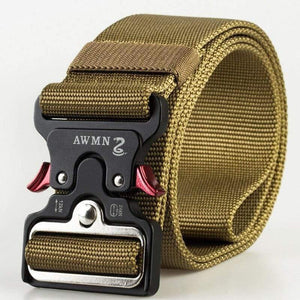 4.8CM Width Men Belt Nylon Tactical Army Belt For Trousers Metal Buckle Canvas Belts Outdoor Training Black Military Waist Belt