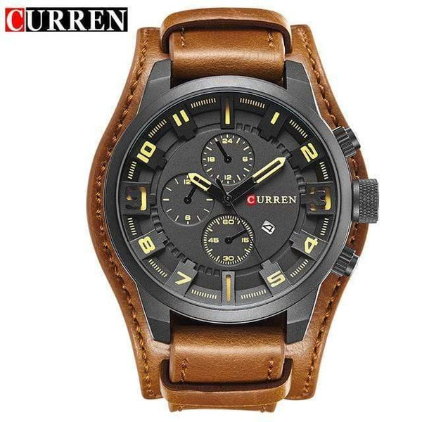 Planet Gates brown black black Watches Men Watch Luxury Brand Analog Men Military Watch Reloj Hombre Whatch Men Quartz Curren Male Sports Watches 8225