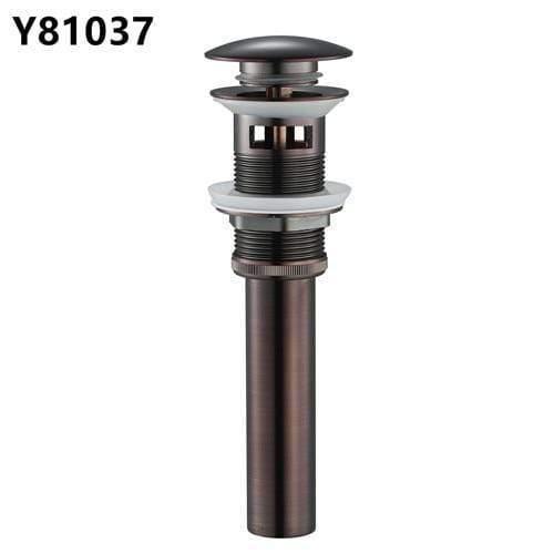 Planet Gates Brown bronze Bathroom Basin Sink Pop Up Drain Brass with Overflow Vanity bath Sink Waste Drainer 8 Colors Bathroom accessories Y81034