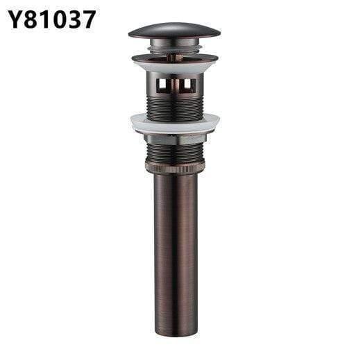 Planet Gates Brown bronze Bathroom Basin Sink Pop Up Drain Brass with Overflow Vanity Sink Waste Drainer 8 Colors Bathroom accessories Y81033