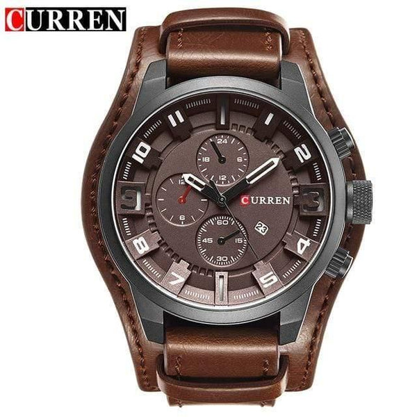 Planet Gates brown brown black Watches Men Watch Luxury Brand Analog Men Military Watch Reloj Hombre Whatch Men Quartz Curren Male Sports Watches 8225