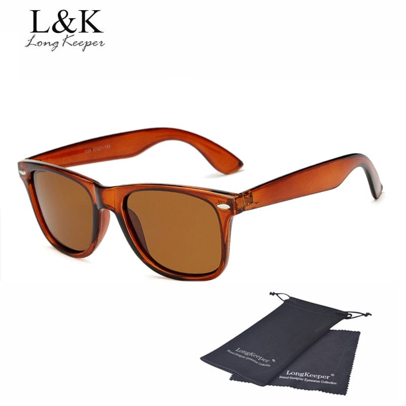 Planet Gates Long Keeper Brand Unisex Retro Polarized Sunglasses Men Women Vintage Eyewear Accessories Black Grey Sun Glasses For Male/Female