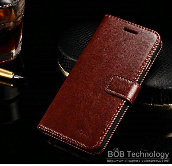Planet Gates brown case / For iPhone 6 6S Wallet Leather Case For iPhone 6 6S Plus Luxury Coque Cover for iPhone 6 S 6S Plus Phone Cases With Card Slot TOMKAS Brand