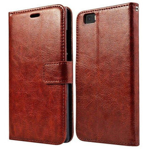 Planet Gates Brown Case P8 lite TOMKAS Wallet Leather Case For Huawei P8 Lite 2015 Flip Cover Coque Phone Cases For Huawei P8 Lite 2015 With Card Holder