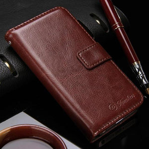 Planet Gates brown case Wallet Leather Case for Apple iPhone 5S 5 SE Luxury Flip Coque Phone Bag Cover For iPhone 5s Cases Fundas TOMKAS Brand