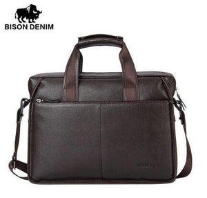 Planet Gates Brown / China Leather Guarantee Briefcase Men Bag 14 inch Laptop Soft Cowhide Messenger Bag Handbag Bag Business