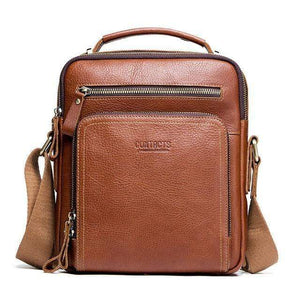 Planet Gates brown / China Leather men shoulder bag crossbody bags for men high quality bolsas fashion messenger bag for 9.7" Ipad
