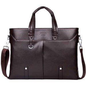 Planet Gates Brown / China Mens Leather Briefcase Bag Solid Large Business Man Bag Laptop Handbag pasta executiva masculino