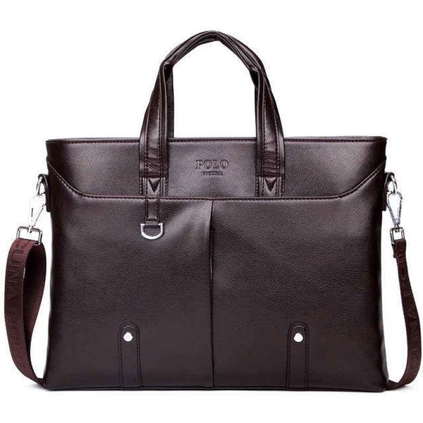 Planet Gates Brown / China Mens Leather Briefcase Bag Solid Large Business Man Bag Laptop Handbag pasta executiva masculino