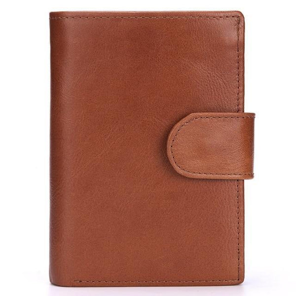 Planet Gates Brown / China Vintage Men Wallet Genuine Leather Short Wallets Male Multifunctional Cowhide Purse Coin Pocket Driver License Holder