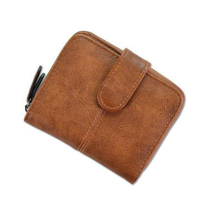 Planet Gates Brown / China Women's Small Wallet For Credit Card Female Coin Purse Leather Wallet Fashion Short Clutch Lady Solid Mini Purse Women Wallets