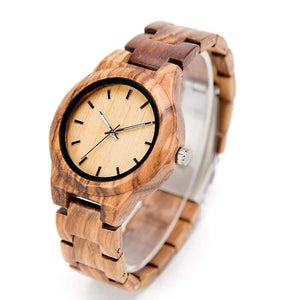 Planet Gates Brown / China Wooden Ladies Watch Hour Sports relogio feminino Zegarek Damski Women's Watches Strap Wooden Plaid