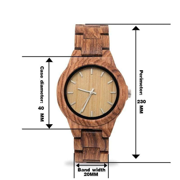 Wooden Ladies Watch Hour Sports relogio feminino Zegarek Damski Women's Watches Strap Wooden Plaid - Planet Gates
