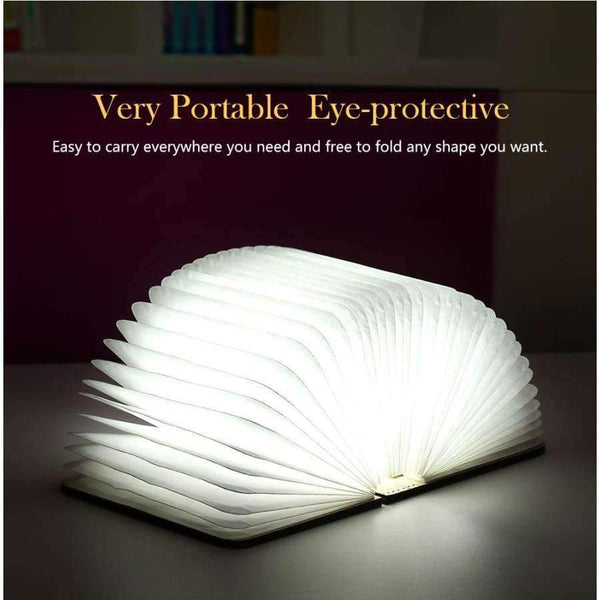 Planet Gates Brown / China Zakoo USB Rechargeable LED Light Foldable Wooden Book Shape Desk Lamp Night light Book lights Warm White Night Lighting