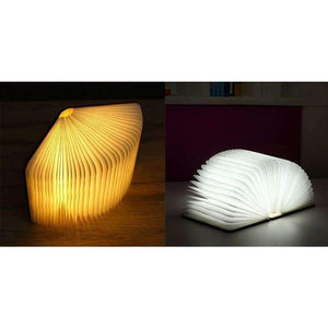 Planet Gates Brown / China Zakoo USB Rechargeable LED Light Foldable Wooden Book Shape Desk Lamp Night light Book lights Warm White Night Lighting