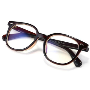 Planet Gates Brown Computer Glasses Men Women Anti Blue Light eyeglasses frame transparent lens men's degree