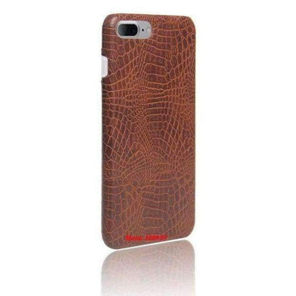 Planet Gates Brown Crocodile Snake Pattern Hard PC women PU Leather Lather Lether Phone accesories Etui Coque Case kryty For iPhone 7 Plus