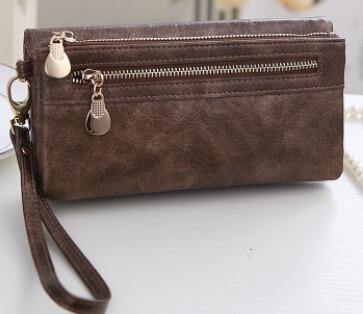 Planet Gates Brown Design Women Wallet Long High Quality Female Clutch Zipper Wallets Big Capacity Purse cell Phone bag Pocket